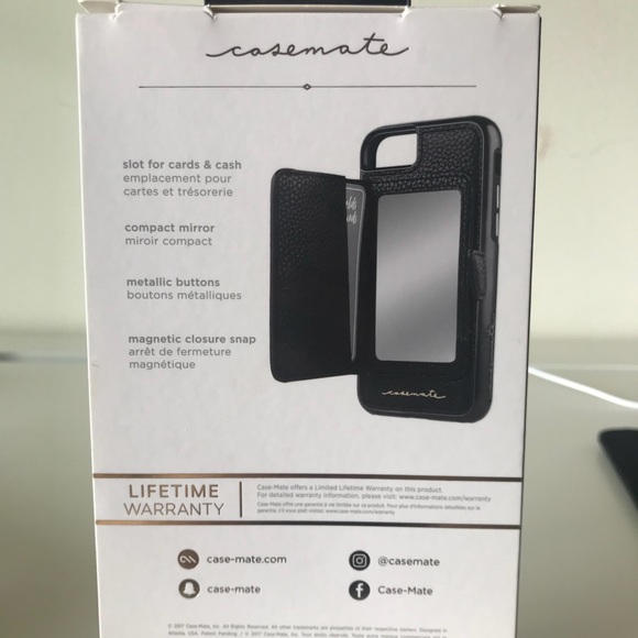 NIB Case-Mate Compact mirror case iPhone 8 7 6 6S - Picture 7 of 7